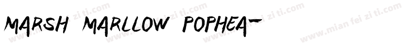 marsh marllow pophea字体转换